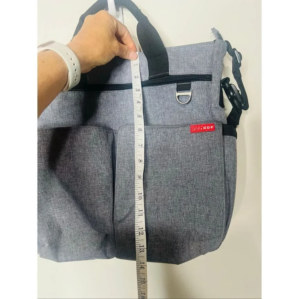 Skip Hop Gray Black Unisex Baby Bag